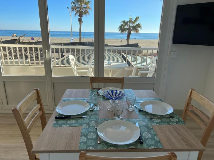 Le Carrousel - Apt Vue Mer - Plage A 10 M - Clim - Wifi Canet-en-Roussillon Exteriér fotografie