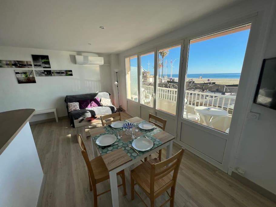 Le Carrousel - Apt Vue Mer - Plage A 10 M - Clim - Wifi Canet-en-Roussillon Exteriér fotografie