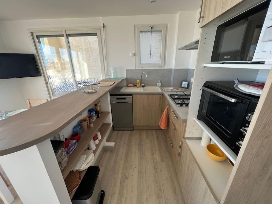 Le Carrousel - Apt Vue Mer - Plage A 10 M - Clim - Wifi Canet-en-Roussillon Exteriér fotografie